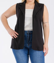 Load image into Gallery viewer, Open Front Collared Vest
