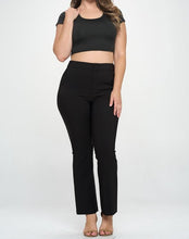 Load image into Gallery viewer, Poly Span High Waist Flare Pants
