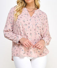 Load image into Gallery viewer, Floral Print Pop-over Blouse
