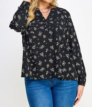 Load image into Gallery viewer, Floral Print Pop-over Blouse
