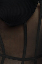 Load image into Gallery viewer, Sheer Mesh Corset Bodysuit
