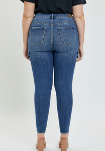 High Rise Cargo Skinny Jeans