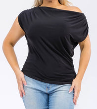 Load image into Gallery viewer, Off shoulder ruched detail top
