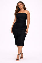 Load image into Gallery viewer, Plus Ruched Lace Dress
