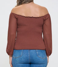 Load image into Gallery viewer, Mesh Sleeve Drawstring Ruched Top
