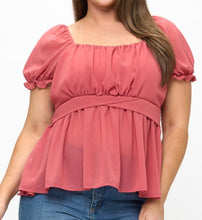 Load image into Gallery viewer, Solid tie back top
