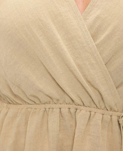 Solid flutter sleeve top