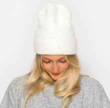 Load image into Gallery viewer, Rhinestone studded knit beanie hat
