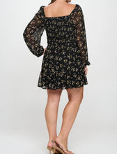 Load image into Gallery viewer, Floral smocked bodice dress
