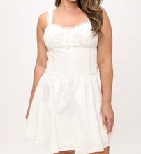 Load image into Gallery viewer, Poplin corset mini dress
