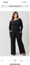 Load image into Gallery viewer, Solid off shoulder long sleeve top
