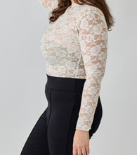 Load image into Gallery viewer, Floral lace sheer top
