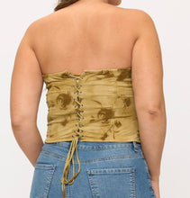 Load image into Gallery viewer, Lace up corset tube top
