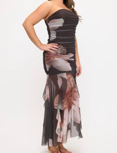 Load image into Gallery viewer, Floral Mesh Long Dress
