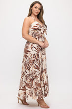 Load image into Gallery viewer, Tropical print tiered maxi dress
