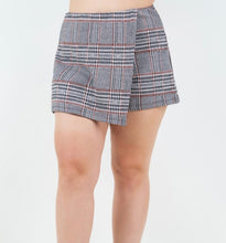 Load image into Gallery viewer, Plaid cotton skort
