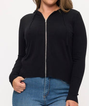 Load image into Gallery viewer, Long sleeve zip up hoodie
