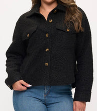 Load image into Gallery viewer, Poly Boucle Button Down Shacket
