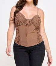 Load image into Gallery viewer, Mesh sweetheart bustier top
