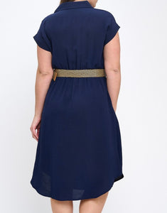 Button up midi dress