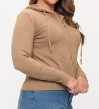 Load image into Gallery viewer, Long sleeve zip up hoodie
