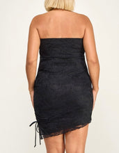 Load image into Gallery viewer, Lace Asymmetric Hem Mini Tube Dress
