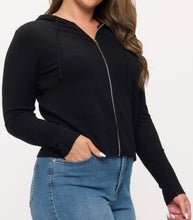 Load image into Gallery viewer, Long sleeve zip up hoodie
