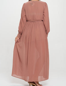 Chiffon maxi dress