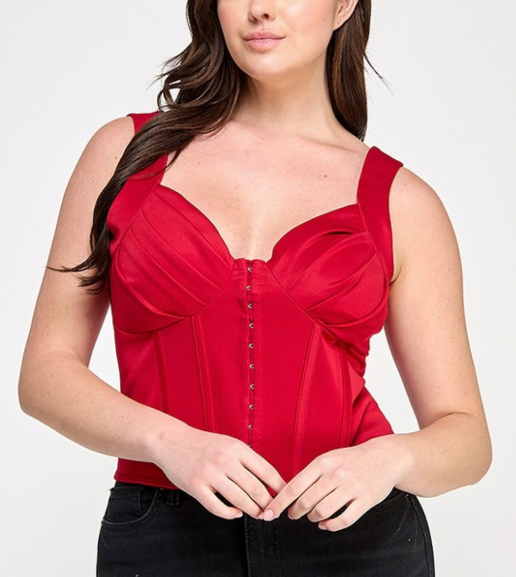 Sweetheart bustier top