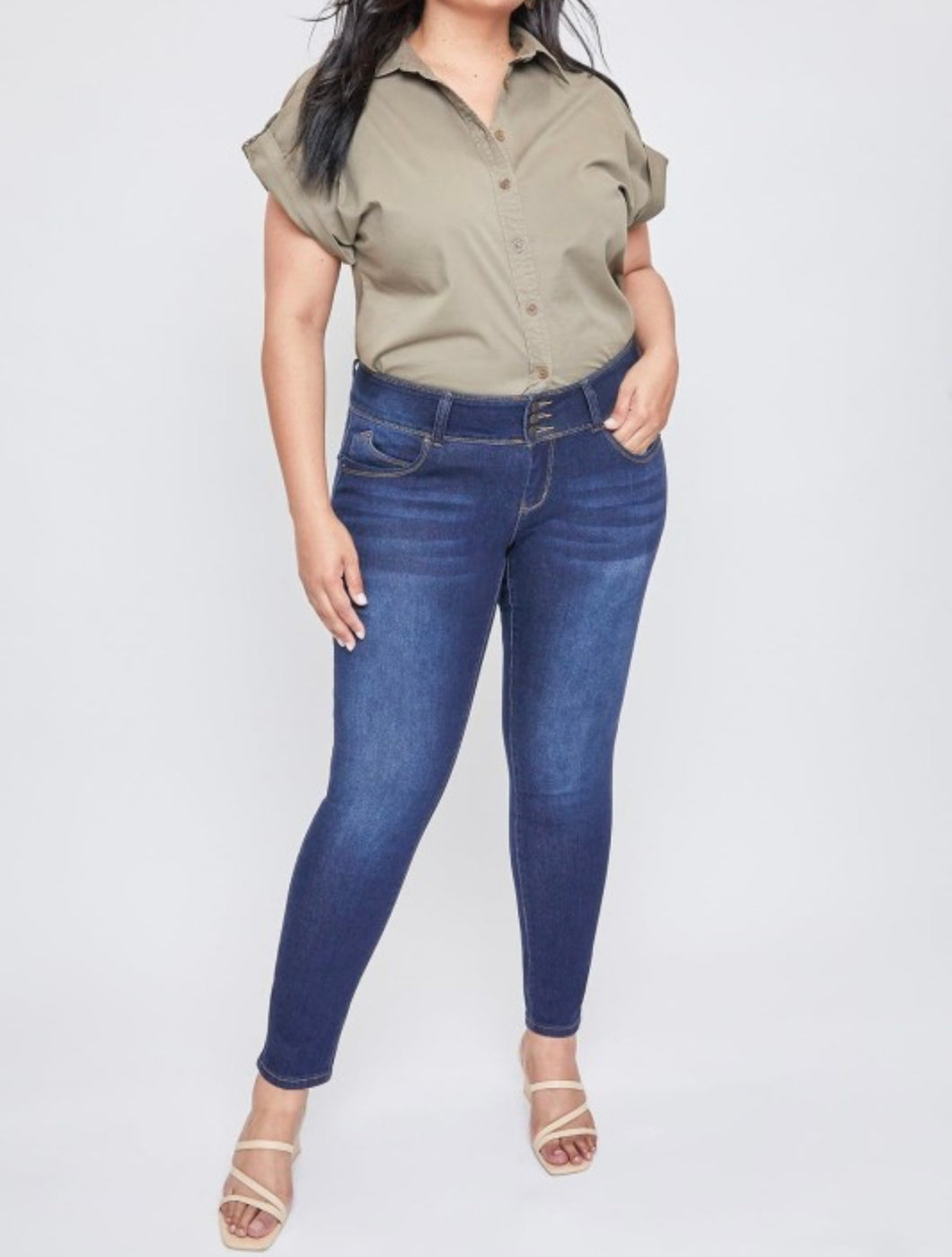 Mid rise skinny jeans