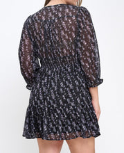Load image into Gallery viewer, Floral print fit and flare mini dress
