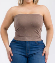 Load image into Gallery viewer, Rhinestone Seamless Tube Top
