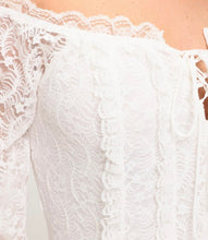 Load image into Gallery viewer, Stretch Lace Off Shoulder Top

