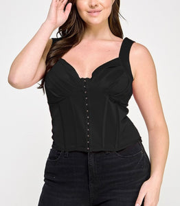 Sweetheart bustier top