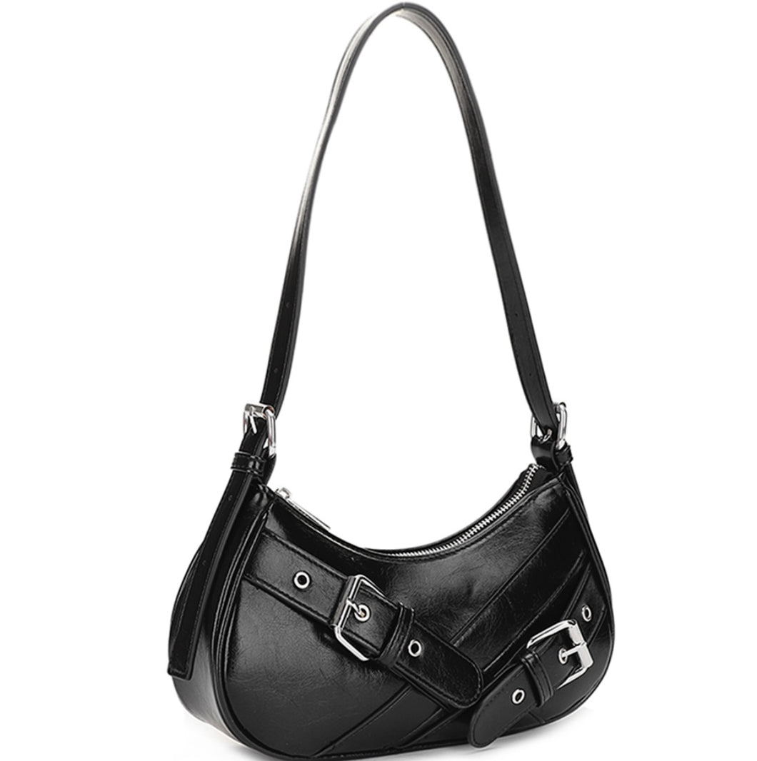 Buckle Fashion Curve Shoulder Bag