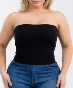 Solid seamless tube top