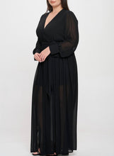 Load image into Gallery viewer, Front Slit Chiffon Maxi Dress
