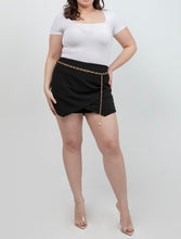 Load image into Gallery viewer, Asymmetrical Chain Belt Skort
