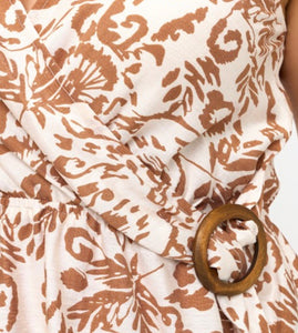 Printed sleeveless top