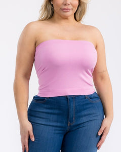 Solid seamless tube top