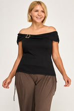 Load image into Gallery viewer, Off Shoulder Buckle Top
