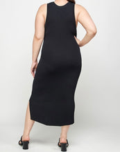 Load image into Gallery viewer, Stretchy racer back midi dress
