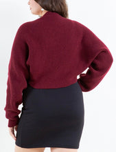 Load image into Gallery viewer, Cropped shrug knit cardigan
