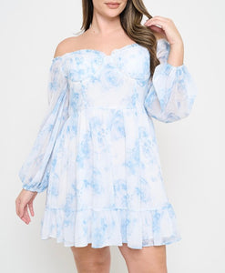 Floral chiffon dress