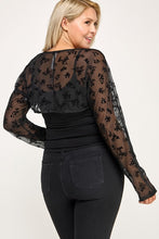 Load image into Gallery viewer, Floral Mesh Bolero
