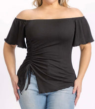 Load image into Gallery viewer, Urban rib off shoulder top
