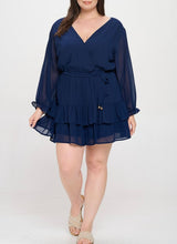 Load image into Gallery viewer, Long Sleeve Ruffled Romper
