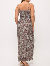 Load image into Gallery viewer, Floral print smocked maxi dress
