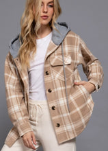 Load image into Gallery viewer, Plaid Print Hoodie Fleece Jacket
