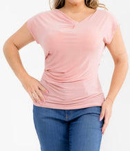 Load image into Gallery viewer, Soft stretch cap sleeve top
